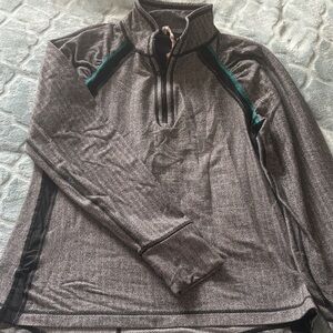 Gray Quarter-Zip Sweater